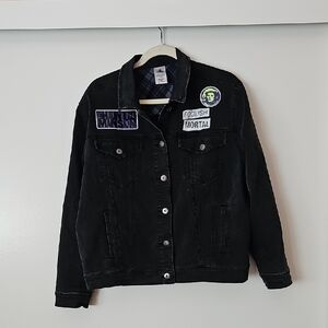 Haunted Mansion Disney Black Denim Jacket